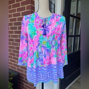 Lilly Pulitzer Multicolor Floral Blouse